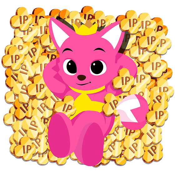 pinkfong with ip coins